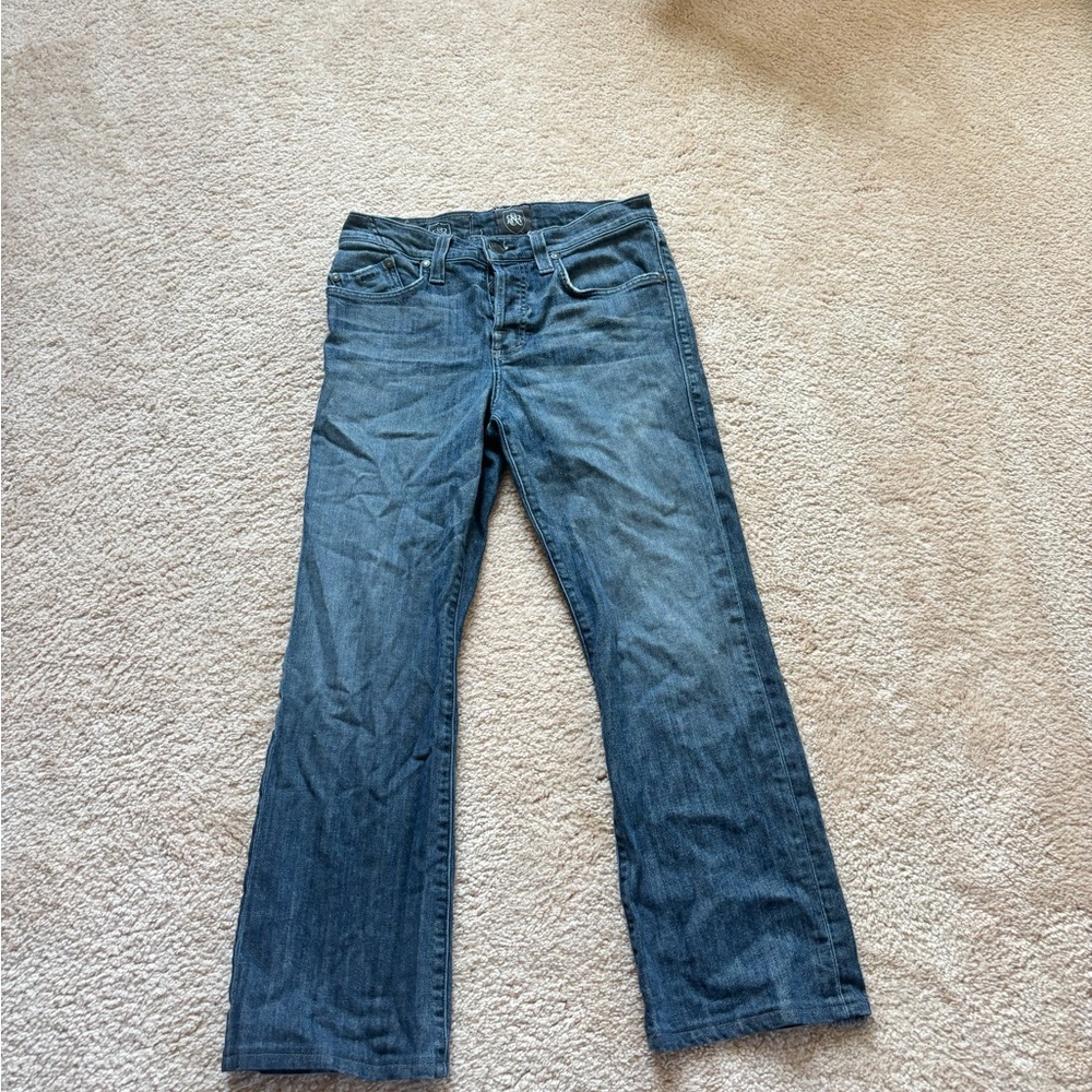 Rock & Republic Blue Flare Wide Leg Jeans